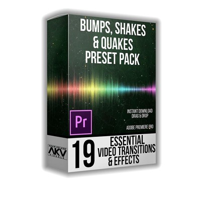 PR預設推薦 AKVSTUDIOS出品8套PR轉場過渡預設合集包，打造專業數字廣告
